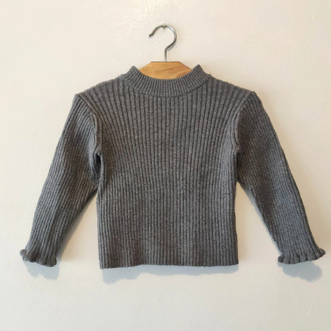 SWEATER - ZARA - TALLE 9 A 12 MESES - GRIS - comprar online