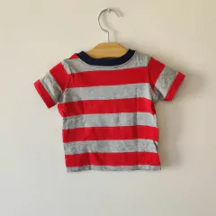 REMERA - KOALA BABY - TALLE 6 MESES - RAYAS ROJO Y GRIS - comprar online