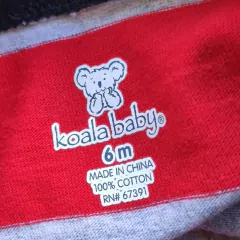 REMERA - KOALA BABY - TALLE 6 MESES - RAYAS ROJO Y GRIS en internet