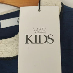 VESTIDO - M&S KIDS - TALLE 5 A 6 AÑOS - AZUL - tienda online