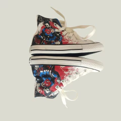 ZAPATILLAS - CONVERSE - TALLE AR 27 - BLANCO MOTIVO SUPERMAN en internet