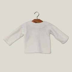 SAQUITO - LELEFANTINO - TALLE 6 MESES - PLUSH BLANCO - comprar online