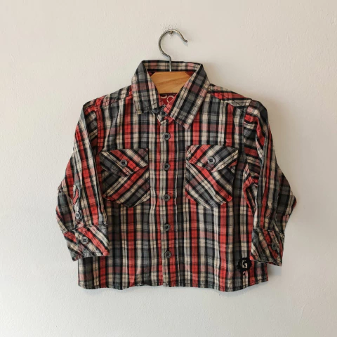 CAMISA - GRISINO - TALLE 12 A 18 MESES - A CUADROS ROJO - comprar online