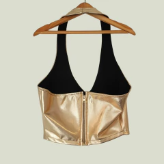 TOP - AKIRA - TALLE S - DORADO - tienda online