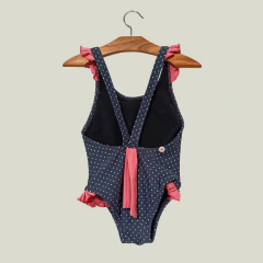 MALLA - GRISINO - TALLE 2 AÑOS - A LUNARES AZUL Y ROSA CON LEYENDA AMOR - comprar online