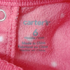 ENTERITO - CARTER'S - TALLE 6 MESES - POLAR ROSA MOTIVO PAJARITO en internet