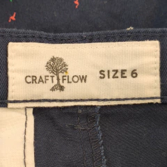 BERMUDA - CRAFT FLOW - TALLE 6 AÑOS - AZUL MOTIVO PALMERAS - PilchaGo