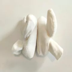 PANTUFLAS - COTTON JUICE - TALLE 3 A 6 MESES - BLANCO MOTIVO CONEJO - PilchaGo