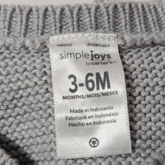 SAQUITO - CARTER'S - TALLE 3 MESES - TEJIDO GRIS en internet