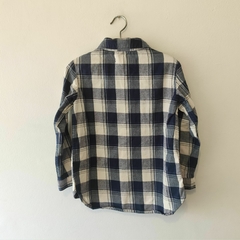 CAMISA - ZARA - TALLE 4 AÑOS - A CUADROS AZUL Y BLANCO en internet