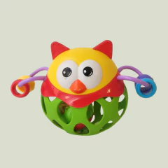 JUGUETE SONAJERO - MULTIACTIVIDADES MOTIVO BÚHO (13 CM DE ALTO) - comprar online