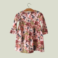 VESTIDO - CHEEKY - TALLE 9 A 12 MESES - ROSA MOTIVO FLORES en internet
