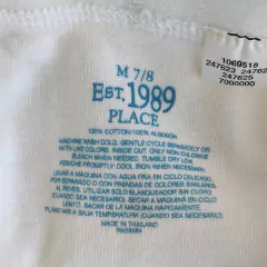 CALZONCILLO - PLACE - TALLE 7 A 8 AÑOS - SET X3 UNIDADES BLANCO - PilchaGo