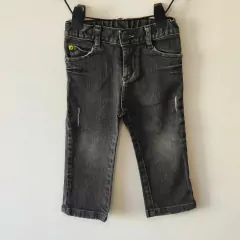 PANTALÓN JEAN - GRISINO - TALLE 12 A 18 MESES - GRIS