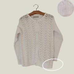 SAQUITO - MIMO - TALLE 4 AÑOS - TEJIDO BLANCO - tienda online