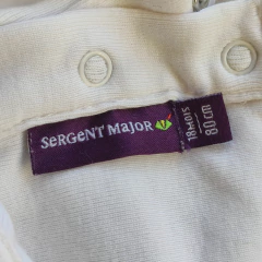 BODY - SERGENT MAJOR - TALLE 18 MESES - BLANCO - PilchaGo