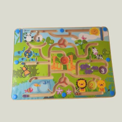 JUEGO LABERINTO MAGNÉTICO - CLASSIC WORLD - DE MADERA MOTIVO ZOO - comprar online