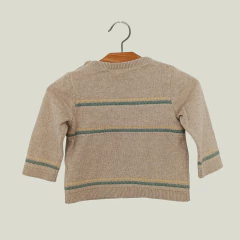 SWEATER - JANIE AND JACK - TALLE 6 MESES - BEIGE MOTIVO DINO - comprar online