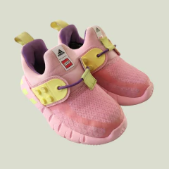 ZAPATILLAS - ADIDAS - TALLE AR 20 - ROSA Y AMARILLO MOTIVO LEGO - comprar online