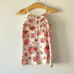 VESTIDO - LITTLE AKIABARA - TALLE 18 MESES - BLANCO MOTIVO FLORES en internet