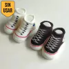 MEDIAS - CONVERSE - TALLE 0 A 3 MESES - BOTITAS X2 UNIDADES (NEGRO Y BLANCO)