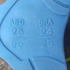 SANDALIAS - KLIVER'S - TALLE AR 25,5 - VERDE Y AZUL - PilchaGo