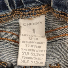PANTALÓN JEAN - CHEEKY - TALLE 12 A 18 MESES - AZUL - PilchaGo