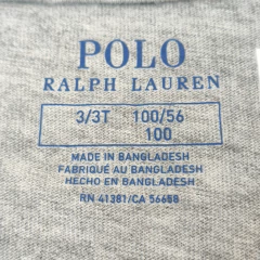 REMERA - POLO RALPH LAUREN - TALLE 3 AÑOS - GRIS - PilchaGo