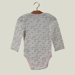 BODY - CLOUD ISLAND - TALLE 6 MESES - BLANCO MOTIVO CORAZONES - comprar online