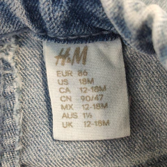 PANTALÓN JEAN - H&M - TALLE 12 A 18 MESES - CELESTE - PilchaGo