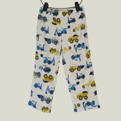 PANTALÓN - CARTER'S - TALLE 4 AÑOS - POLAR BLANCO MOTIVO TRACTORES - comprar online