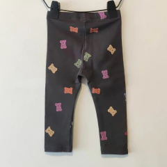 LEGGING - ZARA - TALLE 9 A 12 MESES - MARRÓN MOTIVO OSITOS en internet