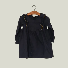 VESTIDO - H&M - TALLE 12 MESES - NEGRO
