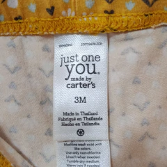 LEGGING - CARTER'S - TALLE 3 MESES - AMARILLO MOTIVO FLORES en internet
