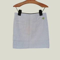 POLLERA - CASTAWAY - TALLE 4 AÑOS - BLANCO A RAYAS CELESTE - comprar online