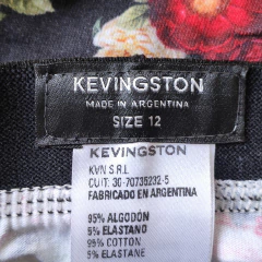 Imagen de CALZONCILLO - KEVINGSTON - TALLE 12 AÑOS - NEGRO MOTIVO FLORES