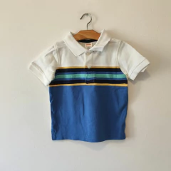 CHOMBA - GYMBOREE - TALLE 12 A 18 MESES - A RAYAS BLANCO, AMARILLO Y AZUL - comprar online