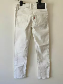 PANTALÓN JEAN - LEVI'S - TALLE 8 AÑOS - BLANCO - comprar online