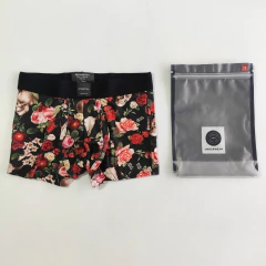 CALZONCILLO - KEVINGSTON - TALLE 12 AÑOS - NEGRO MOTIVO FLORES