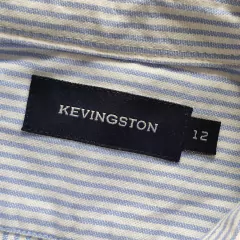 CAMISA - KEVINGSTON - TALLE 12 AÑOS - A RAYAS CELESTE - PilchaGo