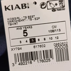 REMERA - KIABI - TALLE 5 AÑOS - AZUL en internet