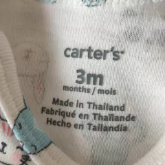 BODY MC - CARTER'S - TALLE 3 MESES - BLANCO MOTIVO ANIMALES en internet