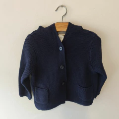 CARDIGAN - GAP - TALLE 6 A 12 MESES - TEJIDO AZUL - comprar online