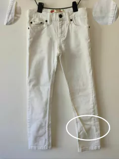 PANTALÓN JEAN - LEVI'S - TALLE 8 AÑOS - BLANCO - tienda online