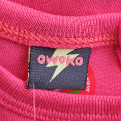 REMERA - OWOKO - TALLE 6 MESES - ROSA MOTIVO MONSTRUITO ML en internet