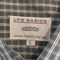 CAMISA - UFO BASICS - TALLE L - A CUADROS VERDE - PilchaGo