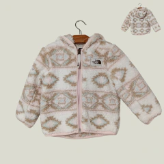 CAMPERA - THE NORTH FACE - TALLE 12 MESES - PELUCHE ROSA MULTICOLOR