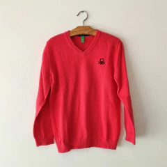 SWEATER - BENETTON - TALLE 6 A 7 AÑOS - ROJO - comprar online