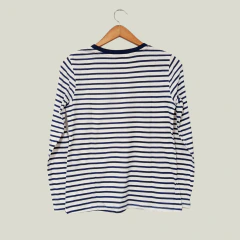 REMERA - H&M - TALLE 8 AÑOS - A RAYAS BLANCO Y AZUL CON LEYENDA NEW YORK CITY - comprar online