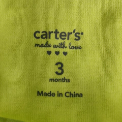BODY - CARTER'S - TALLE 3 MESES - VERDE LIMA - PilchaGo